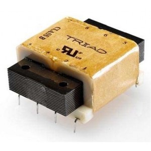 FP34-340, Силовые трансформаторы Power Transformer, PC Mount, 12 V A, 17/34VDC (Nominal Secondary) Output, 34VDC CT at 0.34A Secondary in Series, 17VDC at 0.68A Secondary in Parallel, 6Pin