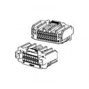 1438759-1, Автомобильные разъемы 22WAY HYBRID .040/2.8 PLUG ASSY KEY 'B'