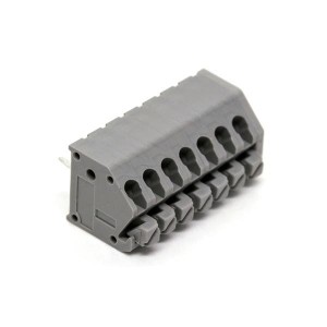 39700-7507, Фиксированные клеммные колодки SPRG TERM BLK 45D 3.5MM 7P DR LT GRY