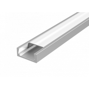 Алюминиевый профиль для LED ленты с рассеивателем накладной 2000мм посадочное место 10мм V4-R0-70.0001.KIT-0201