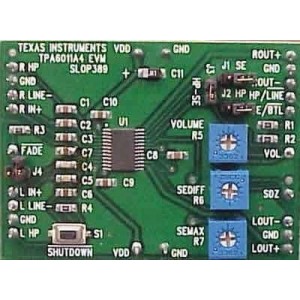 TPA6011A4EVM, Средства разработки интегральных схем (ИС) аудиоконтроллеров  TPA6011A4EVM