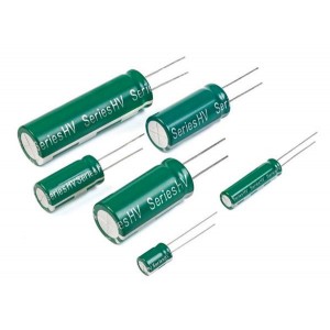 HV0810-2R7105-AP, Supercapacitors CAP, 1.0F, 2.7V, HV SERIES, CYL, AMMO PA