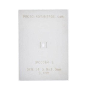 IPC0084-S, Панели и адаптеры DFN-14 Stainless Steel Stencil