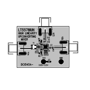 DC1545A-B, Радиочастотные средства разработки LT5578 - Upconversion Mixer Demo Board,