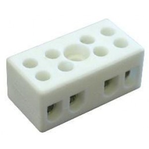 CB6/4H, Фиксированные клеммные колодки Ceramic Euroblock 4 pole w/mntg hole