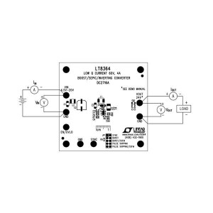 DC2716A, Средства разработки интегральных схем (ИС) управления питанием LT8364 Demo Board - 4.5V to 20VIN Low EM