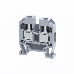 Мини-клемма проходная 4 кв.мм винтовая OptiClip CMT-4-I-BU-32A-(0,2-4)-синий 331804