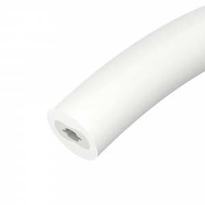 Силиконовый профиль WPH-FLEX-D22-360deg-S8-5m WHITE 045847, Цельнолитой силиконовый гибкий профиль, белый матовый. Габаритные размеры 5000х22х22 мм. Гнется в плоскости. Для установки во влажных помещениях необходима герметизация при помощи двухкомпонентного эпоксидного герметика. Класс пылевлагозащиты – IP65 (при