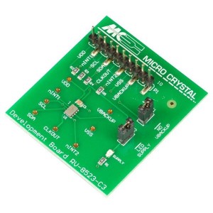 RV-8523-C3-EVALUATION-BOARD, Инструменты для разработки часов и таймеров RV-8523-C3 EVAL BOARD 32.768 kHz