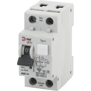 Автоматический выключатель дифференциального тока PRO NO-901-85 АВДТ 64 C25 30мА 1P+N тип A Б0031835