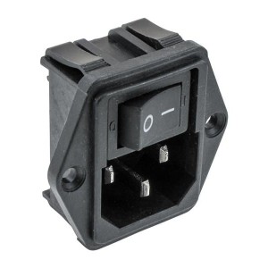 15CE1, Модули подачи электропитания переменного тока 15A/IEC320 CONNECTOR FLANGE MOUNT