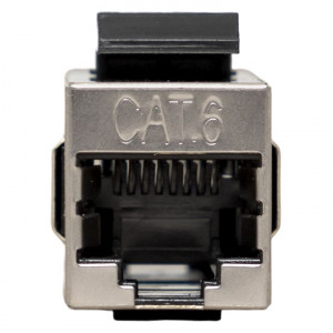 Адаптер проходной TERACOM PRO Cat.6 экранированный RJ45-RJ45 тип Keystone TRP-INLC-KSTN-6FTP