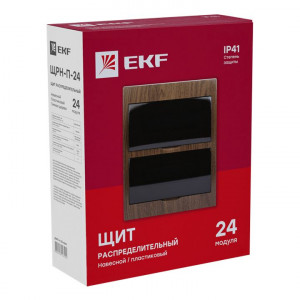 Щит ЩРН-П-24 IP41 темное дерево PROxima pb40-n-24-dark