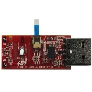 SI7013USB-DONGLE, Инструменты разработки температурного датчика Si7013 daughtercard with flex cable