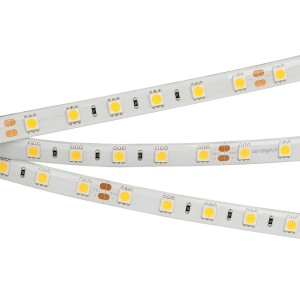 Лента RTW 2-5000SE 24V Cool 2x (5060, 300 LED, LUX) (Arlight, 14.4 Вт/м, IP65)