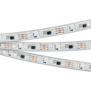 Лента SPI-5000PGS-5060-60 12V Cx3 RGB (12mm, 14.4W, IP67) (Arlight, Закрытый, IP67)