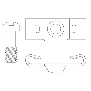 160-000-001R031, Инструменты и аппаратное оборудование D-Sub  4-40 MALE SCREWLOCK W/SLIP ON RETAINER