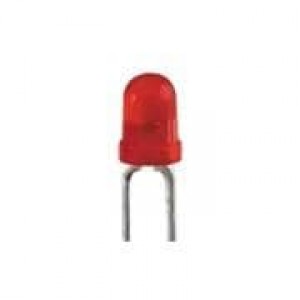 WP710A10SRD5V, Стандартные светодиоды - Сквозного монтажа Red 180mcd 640nm 40 deg 5V resistor