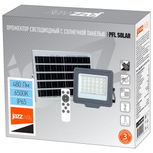 Прожектор светодиодный PFL SOLAR 50 6500К IP65 ДО с солнечн. панелью и пультом в компл. 5044395