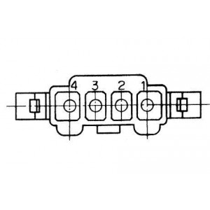 15-31-1041, Проводные клеммы и зажимы MINIFIT PLUG HSG 4P