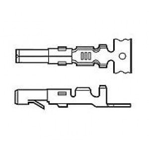 163300-6 (Mouser Reel), Штыревые и гнездовые соединители PIN PRE-TIN Reel of 1000