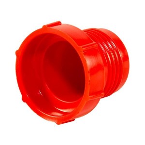 PD-80 (LDPE), Арматура для кабелепроводов и принадлежности THREADED PLASTIC PLUG FOR FLARED JIC FITTINGS 1/2 RED LDPE .75X.94X.25