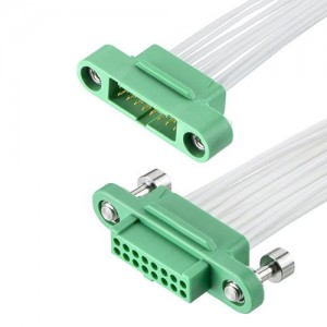 G125-MC12005M1-0300F1, Ribbon Cables / IDC Cables 1.25MM M/F CA 2X10 300MM 26AWG W/SL