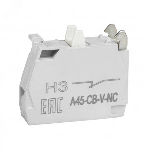 Контактный блок OptiSignal D22 A45-CB-V-NC 1НЗ винтовой зажим ZBE102 (100шт) 332201