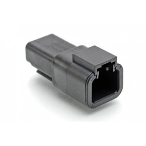 ATP04-2P-BLK, Автомобильные разъемы ATP Series 2 Way Black Receptacle