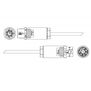 2829488-1, Светодиодные шнуры CABLE ASSY, 5P PIN TO SOC.