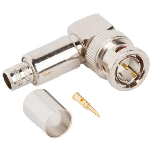 112539, РЧ соединители / Коаксиальные соединители BNC RA Crimp Plug B8281, 75 Ohm