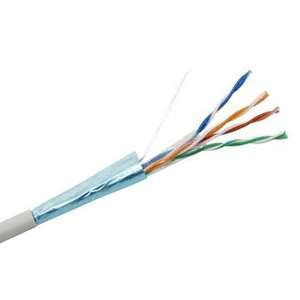 Кабель витая пара F/UTP кат.5E 4х2х24AWG solid CCA PVC сер. (м) 01-1001