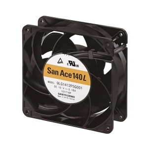 9LG1412P5G001, Вентиляторы постоянного тока DC Fan, 140x51mm, 12VDC, High Performance, Long Life 180K Hours, Ribless, Tachometer, PWM