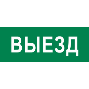 Пиктограмма "Выезд" 320х120мм (для EXIT, SAFEWAY-40) pkal-03-02