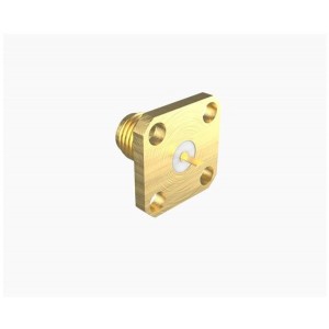 901-2GB100000AE, РЧ соединители / Коаксиальные соединители 1/2 4Hole Flng Gold Epoxy, Tab Contact