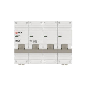 Выключатель автоматический модульный 3п D 125А 10кА ВА 47-100 PROxima EKF mcb47100-3-125D-pro