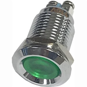 FL1M-12CA-1-G24V, Светодиодные панельные индикаторы LED GRN 12MM NUT 24VAC/DC