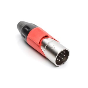 AX5M2M, Разъемы XLR 5P PIN M PLUG RED MARK SLEEVE