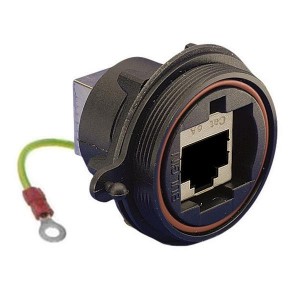 PX0893/E, Модульные соединители / соединители Ethernet Front Pnl Mnt CAT6a Shld Coup Earth Wire