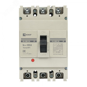Выключатель автоматический 3п 250/125А 35кА ВА-99М PROxima mccb99-250-125m