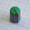 Ручка RR4811 серо-зелён. насечка, d=6mm