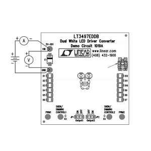 DC1019A, Средства разработки схем светодиодного освещения  LT3497EDDB Demo Board