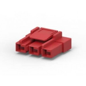 1-1903414-2, Сверхмощные разъемы питания GHC 9.0 3POS PLUG HOUSING- RED