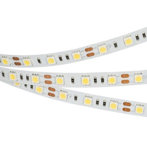 Лента RT 2-5000 12V Warm3000 2x (5060, 300 LED, LUX) (Arlight, 14.4 Вт/м, IP20)