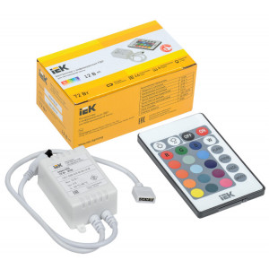 Контроллер с ПДУ ИК RGB 3 канала 12В 2А 72Вт LSC1-RGB-072-IR-20-12-W