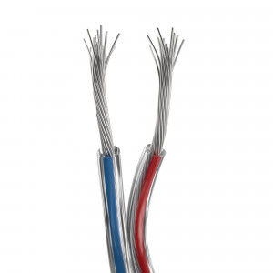 ARL-18AWG-CLEAR-2WIRE-CU, Шлейф для питания и управления одноцветными светодиодными лентами. 2 проводника, калибр проводника 18AWG, сечение проводника 0.84 мм2, проводник из луженой меди, внешняя оболочка из прозрачного ПВХ. Длина кабеля в бухте — 50 метров.