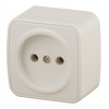 3-201-02 Розетка 2P, 16А-250В, IP20, ОУ, Polo, сл.кость (20/400/4800) Б0036124