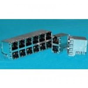 1888653-4, Модульные соединители / соединители Ethernet 2X1 OFFSET ST/JK WITH LEDS