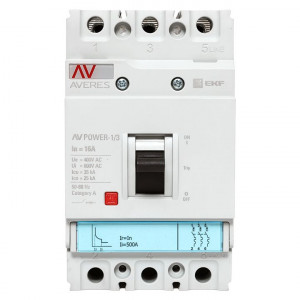 Выключатель автоматический 3п 16А 35кА AV POWER-1/3 TR AVERES mccb-13-16-TR-av