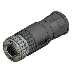 43-00094, Цилиндрические метрические разъемы 5P M12X1 SOCKET FIELD-ATTACH AXIAL